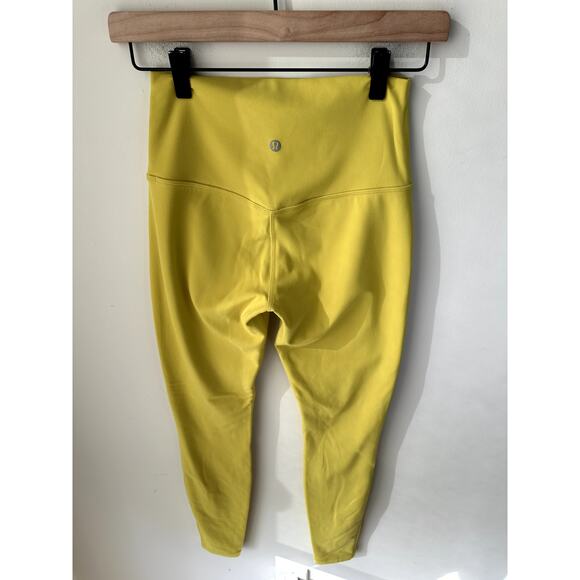 Lululemon Align Pant 28" Nulu Size 6 EUC Yellow - Picture 4 of 6